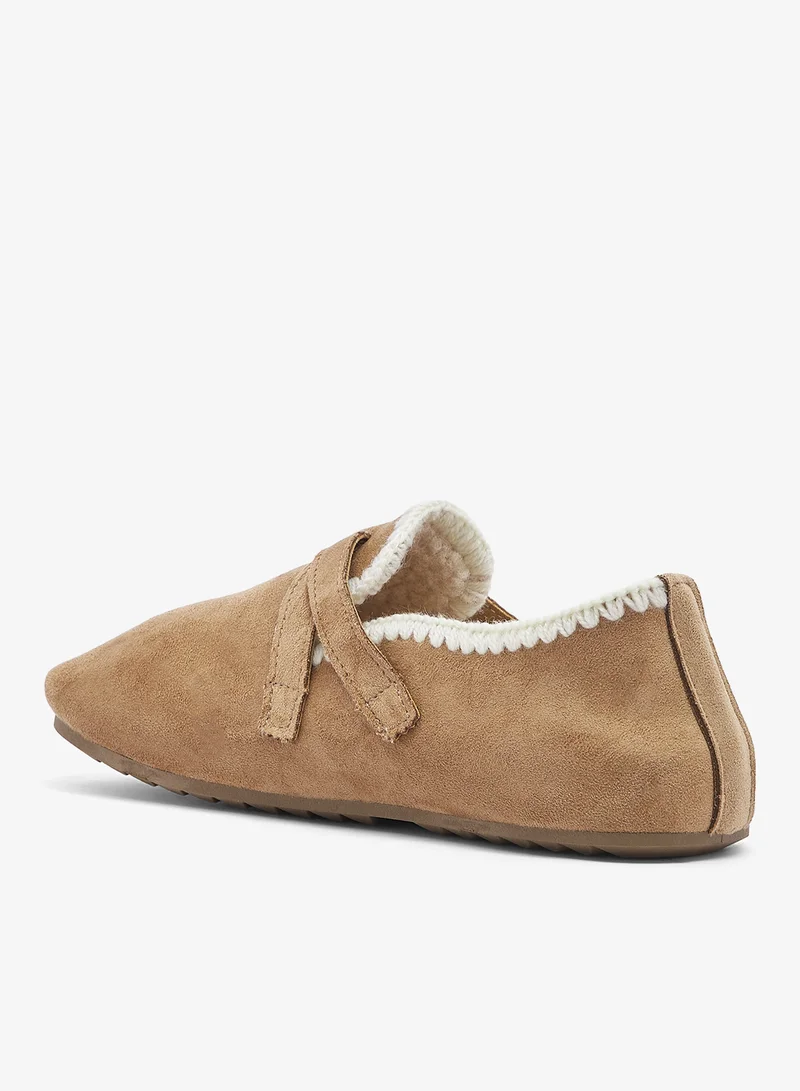 Ginger Cozy Fur Bedroom Slippers